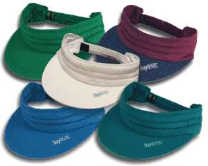 Stay cool with cooling visors. Perfect for all day in hot weather!