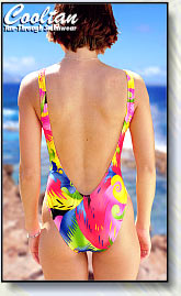 Back view of tank 1pc suit